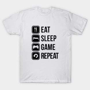 Eat Sleep Game Repeat T-Shirt